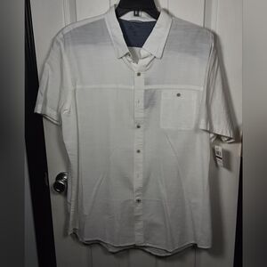 NWT Men's Saltwater Izod Dockside Chambray S/S Shirt